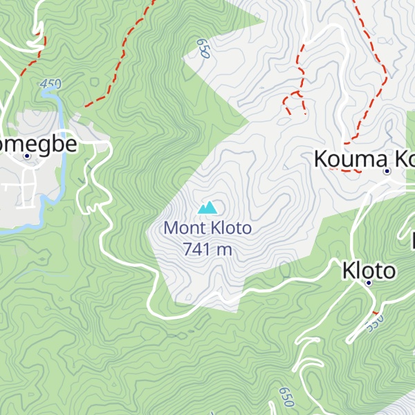 Map of Mont Kloto