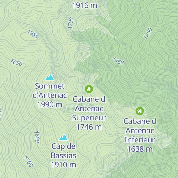Map of Cabane d Antenac Superieur