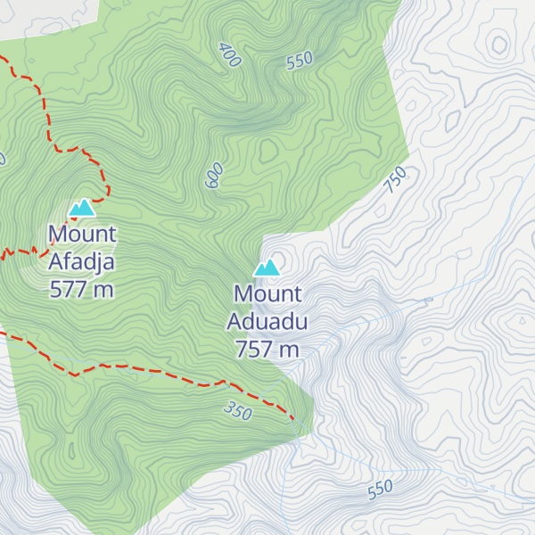 Map of Mount Aduadu