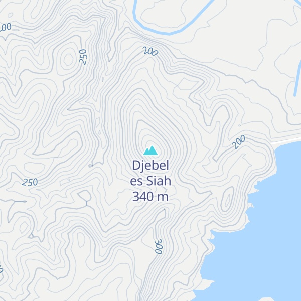 Map of Djebel es Siah