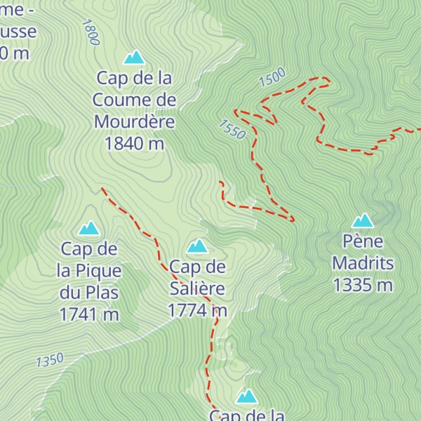 Map of Cabane Cap de Salieres