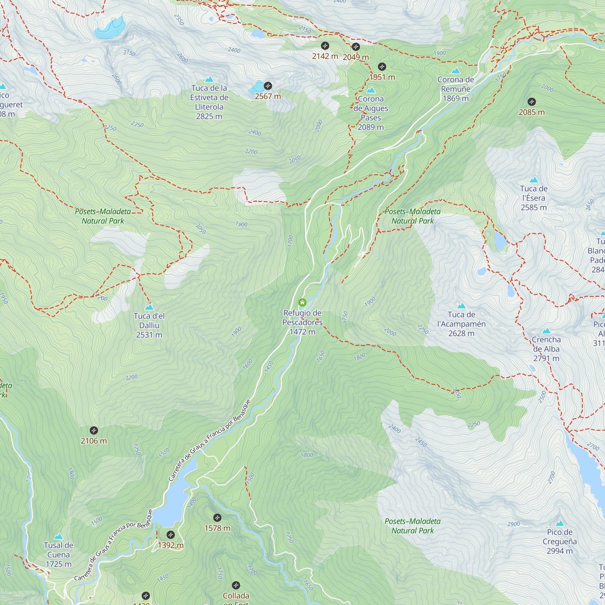 Refugio de Pescadores map