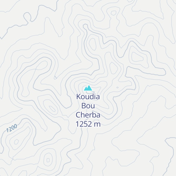 Map of Koudia Bou Cherba