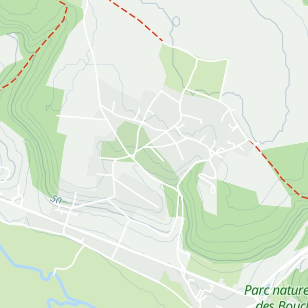 Map of Gîte les Bruyères - Saint Laurent