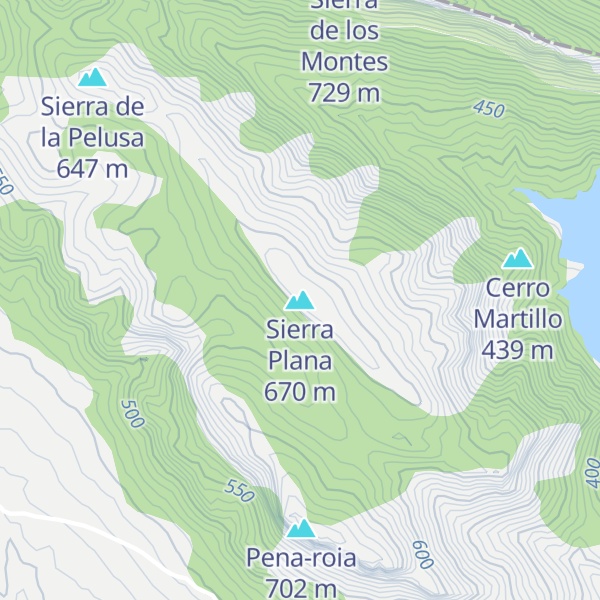 Map of Sierra Plana