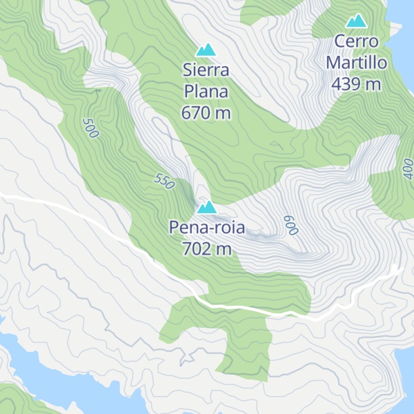 Map of Pena-roia