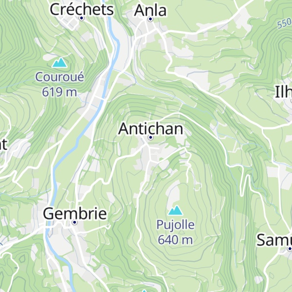 Map of Gîte La Boutique Barousse Comminges