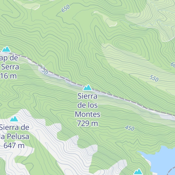 Map of Sierra de los Montes