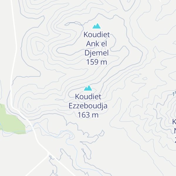 Map of Koudiet Ezzeboudja