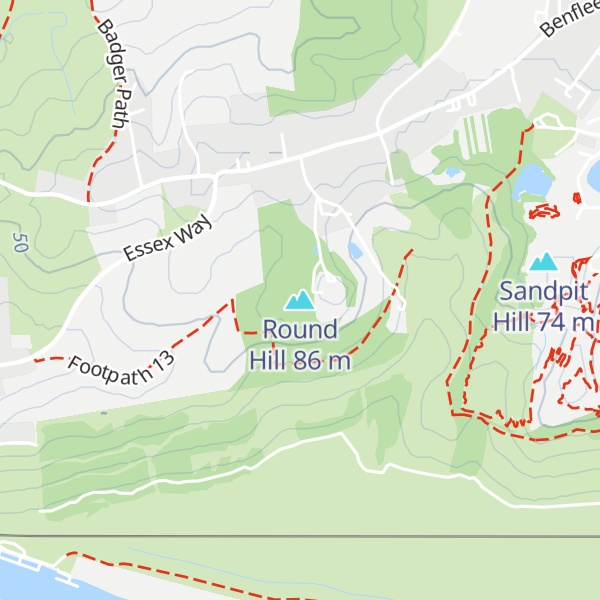 Map of Round Hill