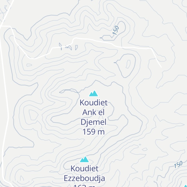 Map of Koudiet Ank el Djemel