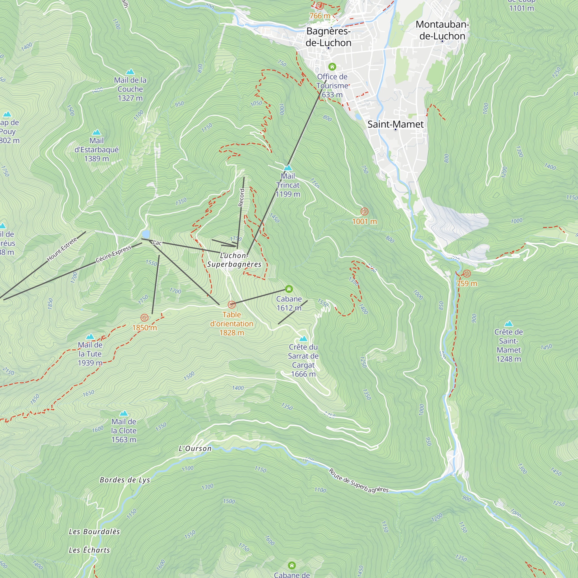Cabane map