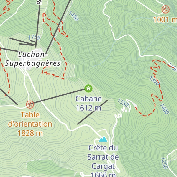 Map of Cabane