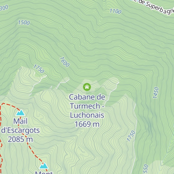 Map of Cabane de Turmech - Luchonais