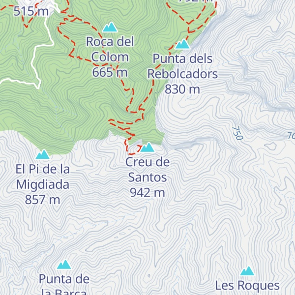 Map of Creu de Santos