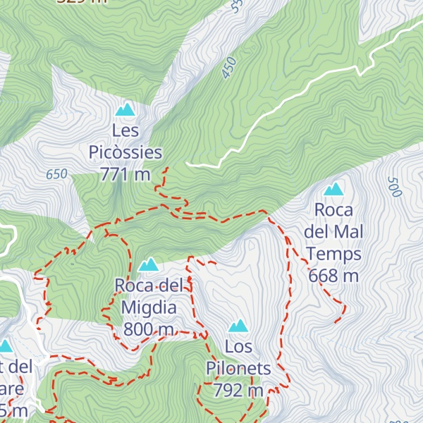 Map of Refugi de la Font del Teix