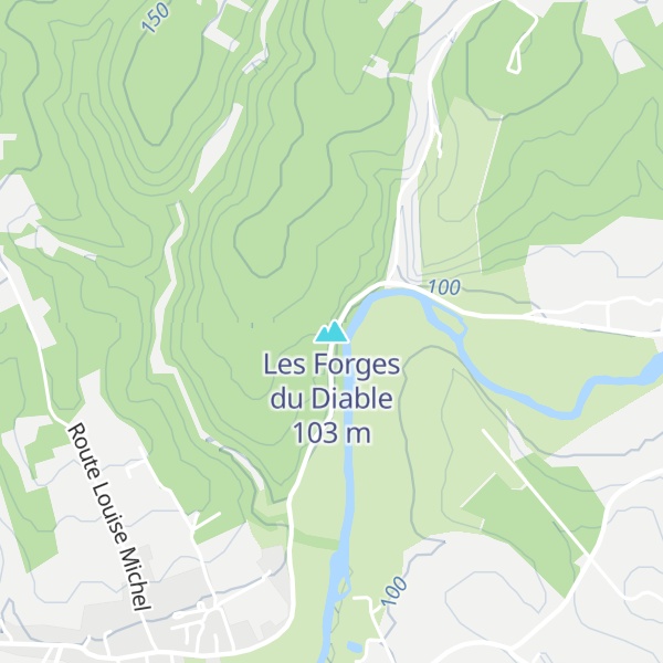 Map of Les Forges du Diable
