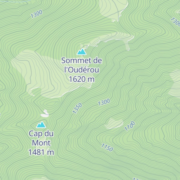 Map of Cabane Ouderou - barousse