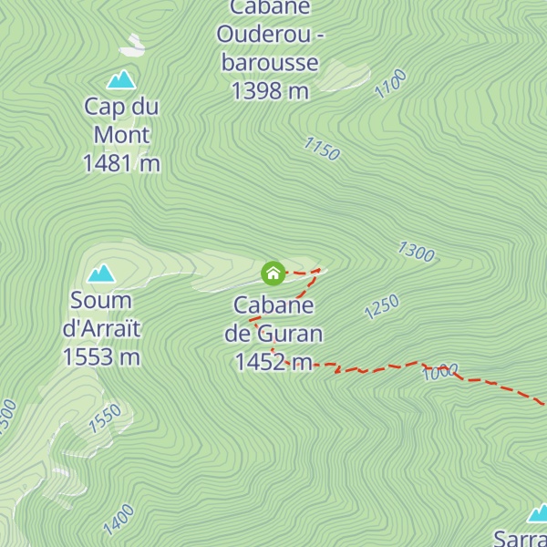 Map of Cabane de Guran