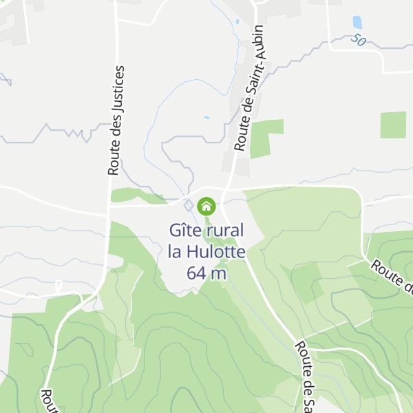 Map of Gîte rural la Hulotte
