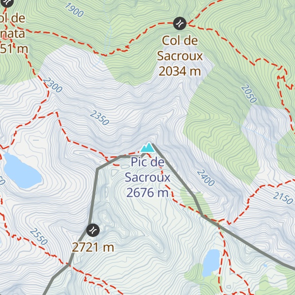 Map of Pic de Sacroux