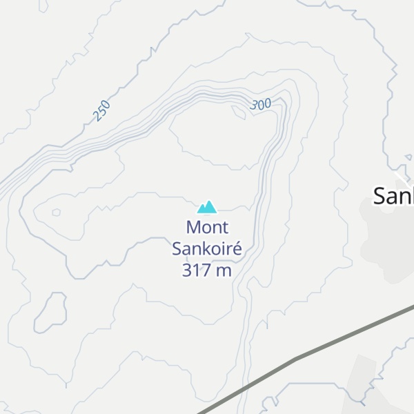Map of Mont Sankoiré