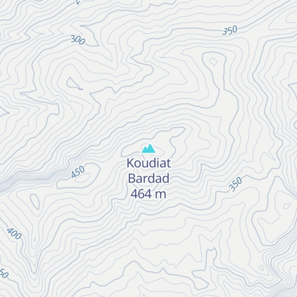 Map of Koudiat Bardad