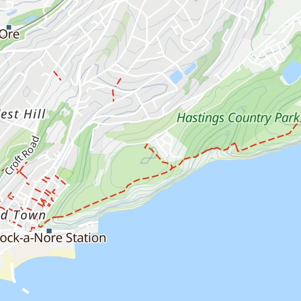 Map of East Hill