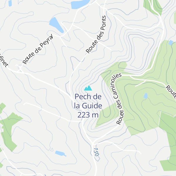 Map of Pech de la Guide