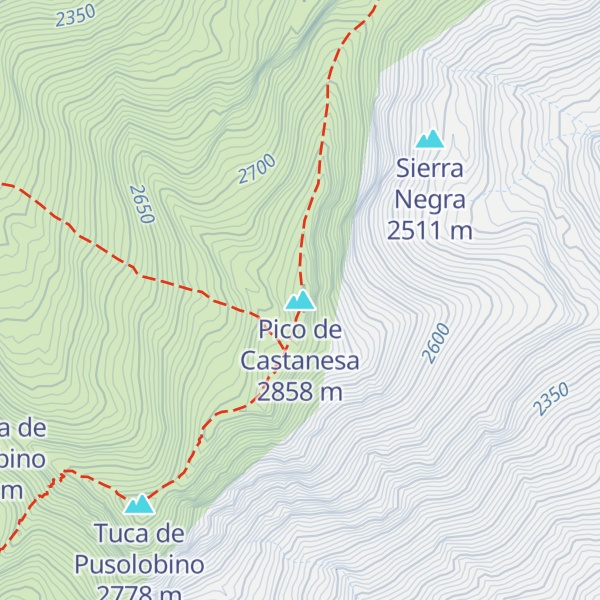 Map of Pico de Castanesa