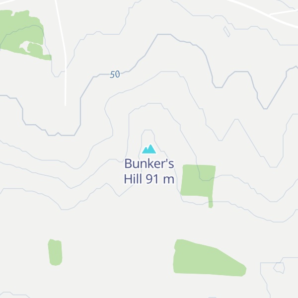 Map of Bunker's Hill