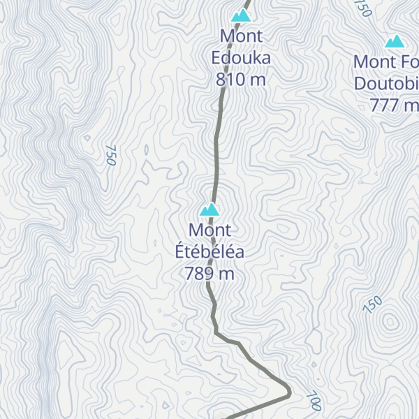 Map of Mont Étébéléa