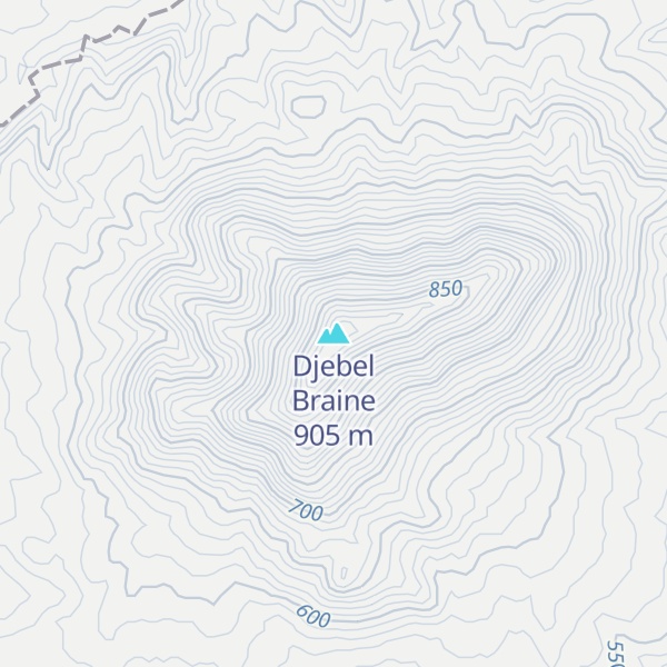 Map of Djebel Braine