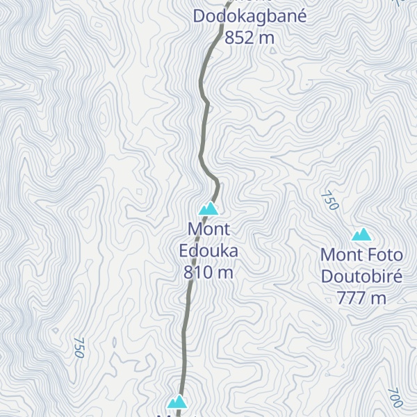 Map of Mont Edouka