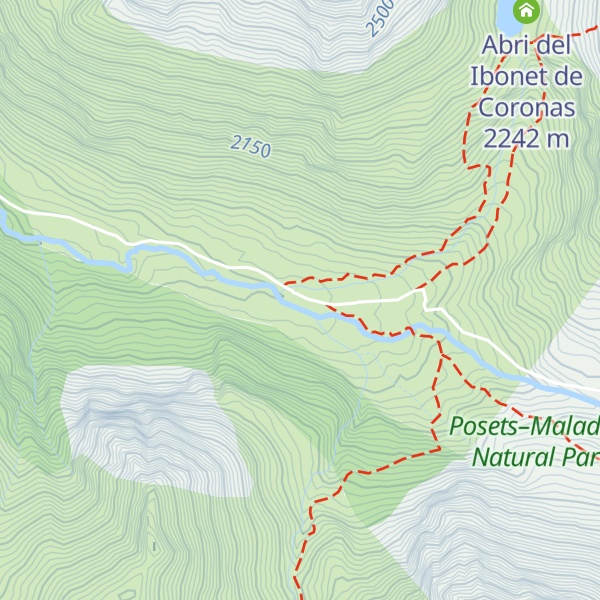 Map of Refugio de Coronas