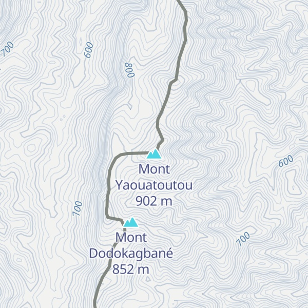 Map of Mont Yaouatoutou