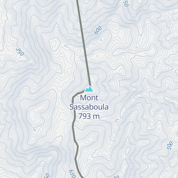 Map of Mont Sassaboula