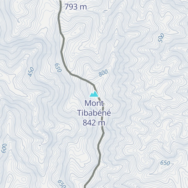 Map of Mont Tibabéné