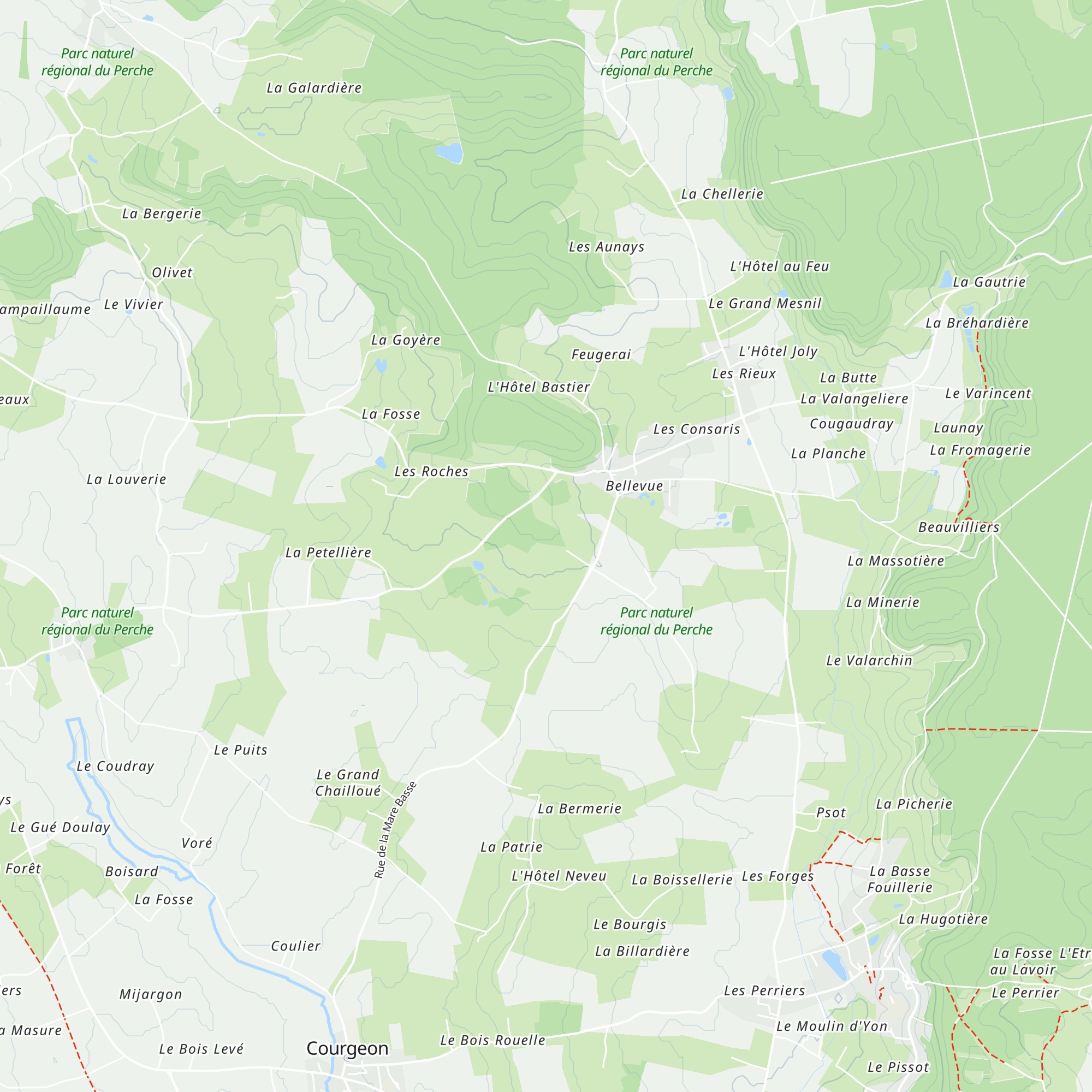La cabane du Perche map