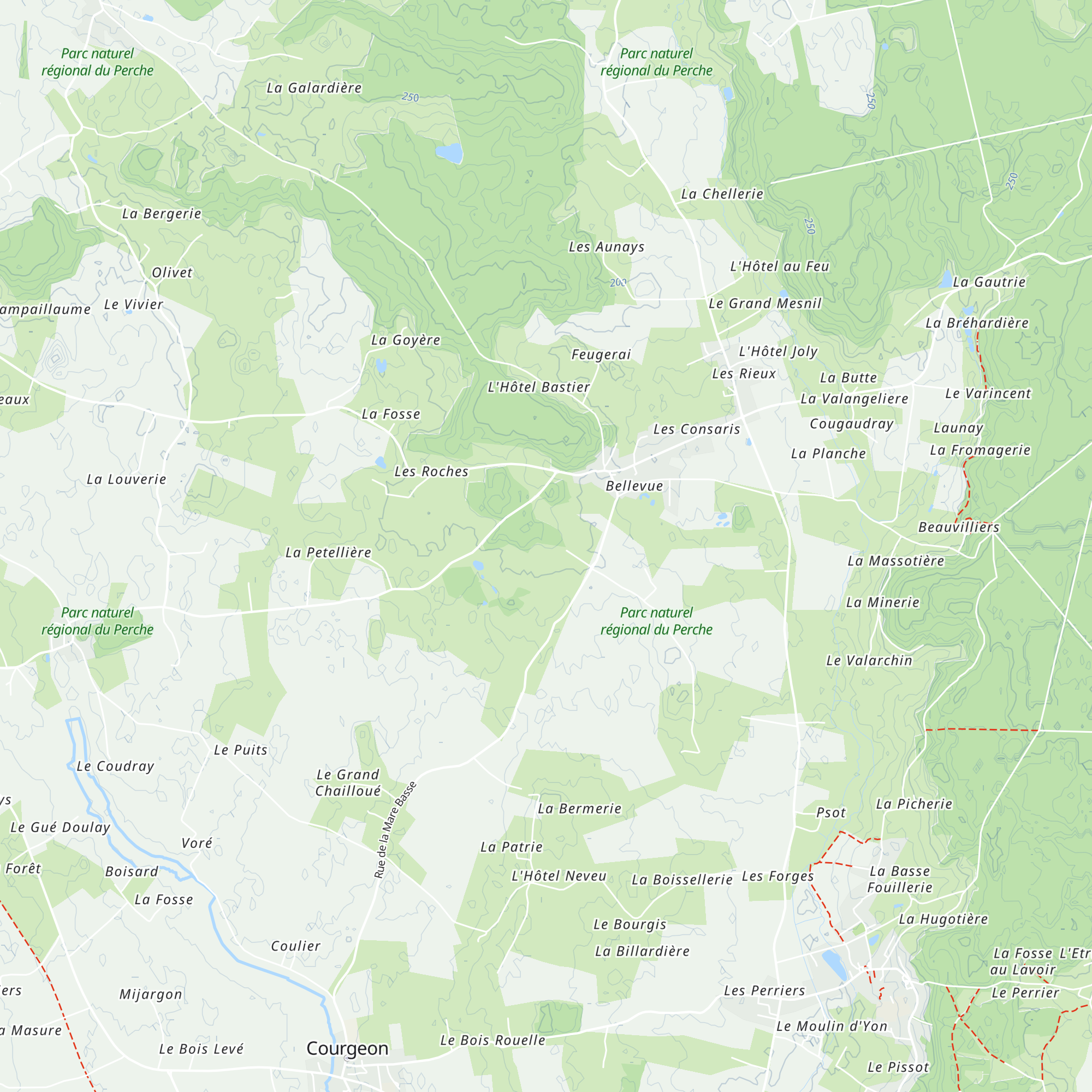 La cabane du Perche map