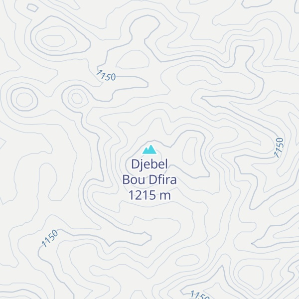 Map of Djebel Bou Dfira
