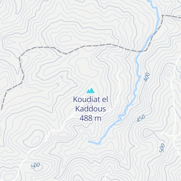 Map of Koudiat el Kaddous