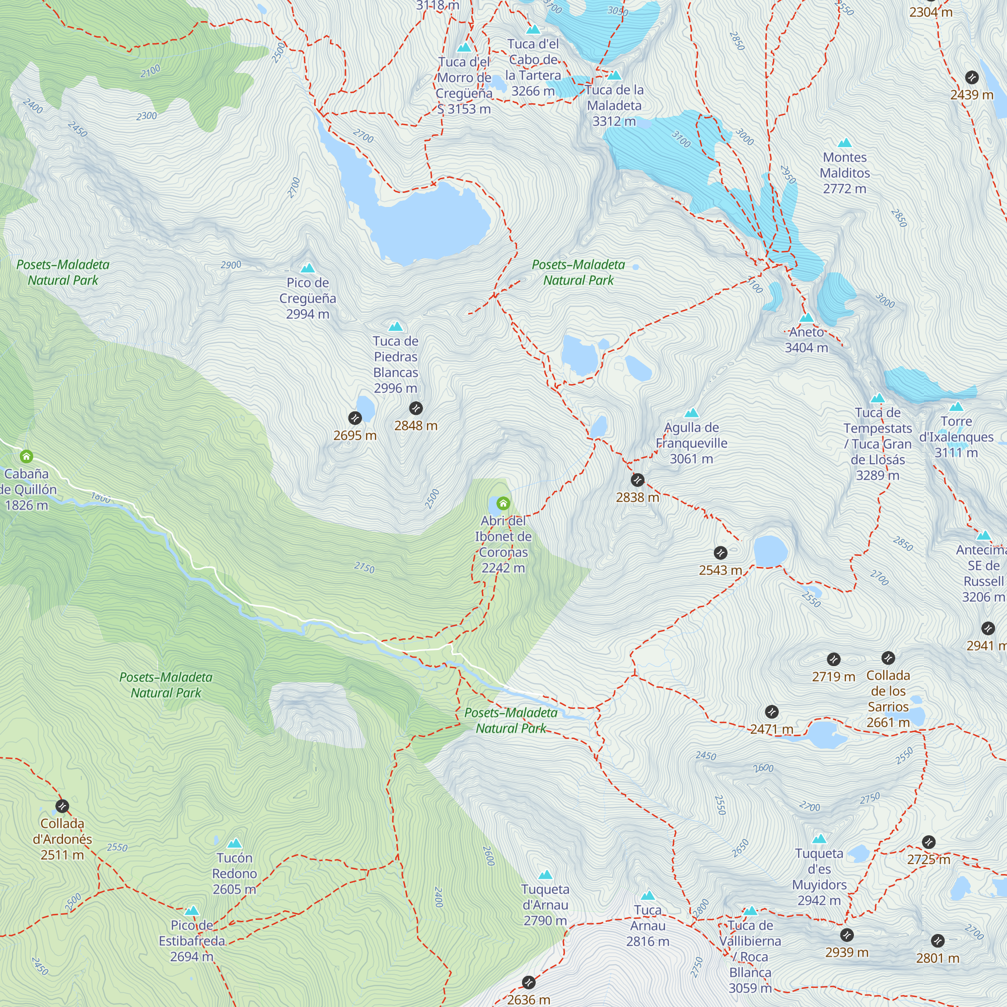 Abri del Ibonet de Coronas map