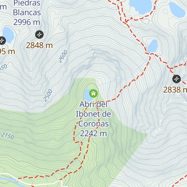 Map of Abri del Ibonet de Coronas
