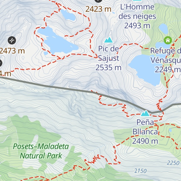 Map of Pico Salvaguardia