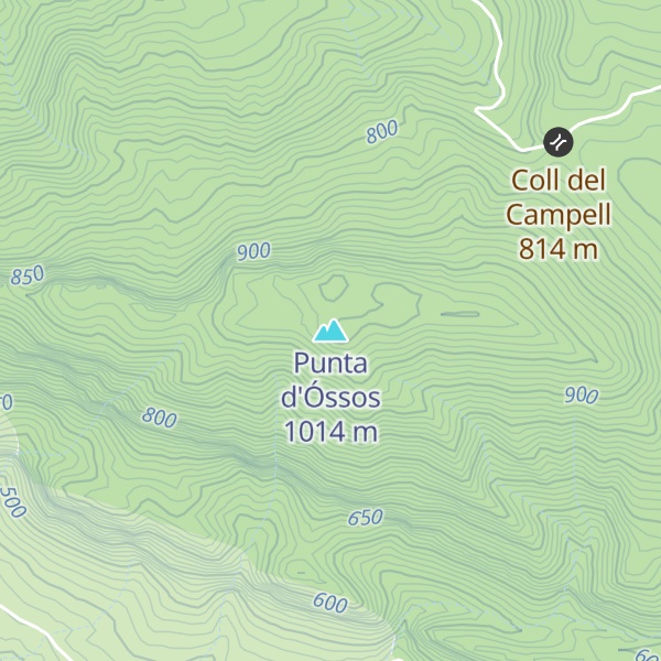 Map of Punta d'Óssos