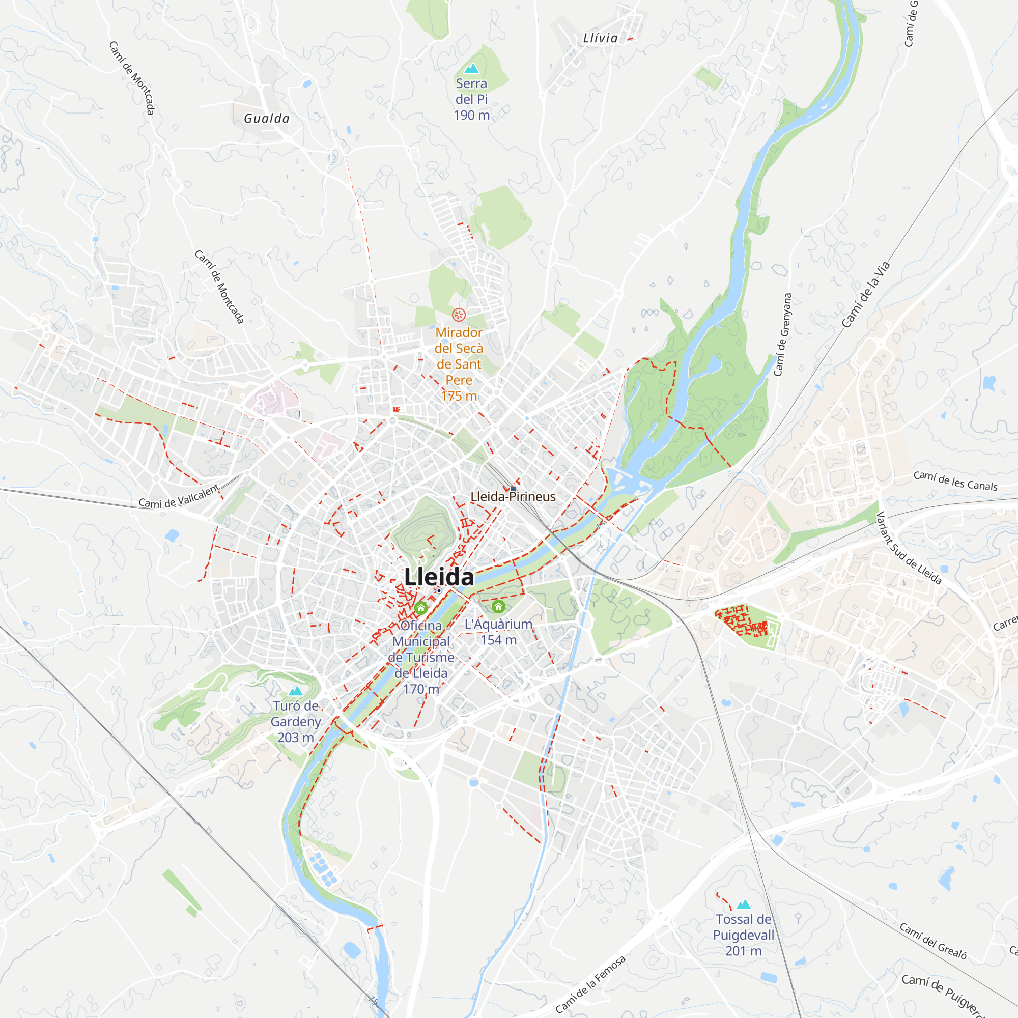 Oficina de Turisme de Catalunya a Lleida map