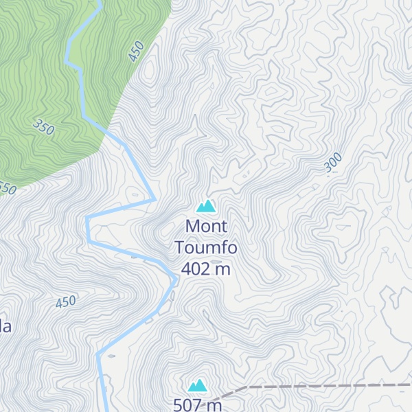 Map of Mont Toumfo