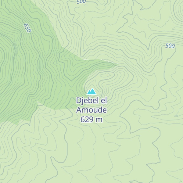 Map of Djebel el Amoude
