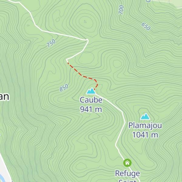 Map of Caube